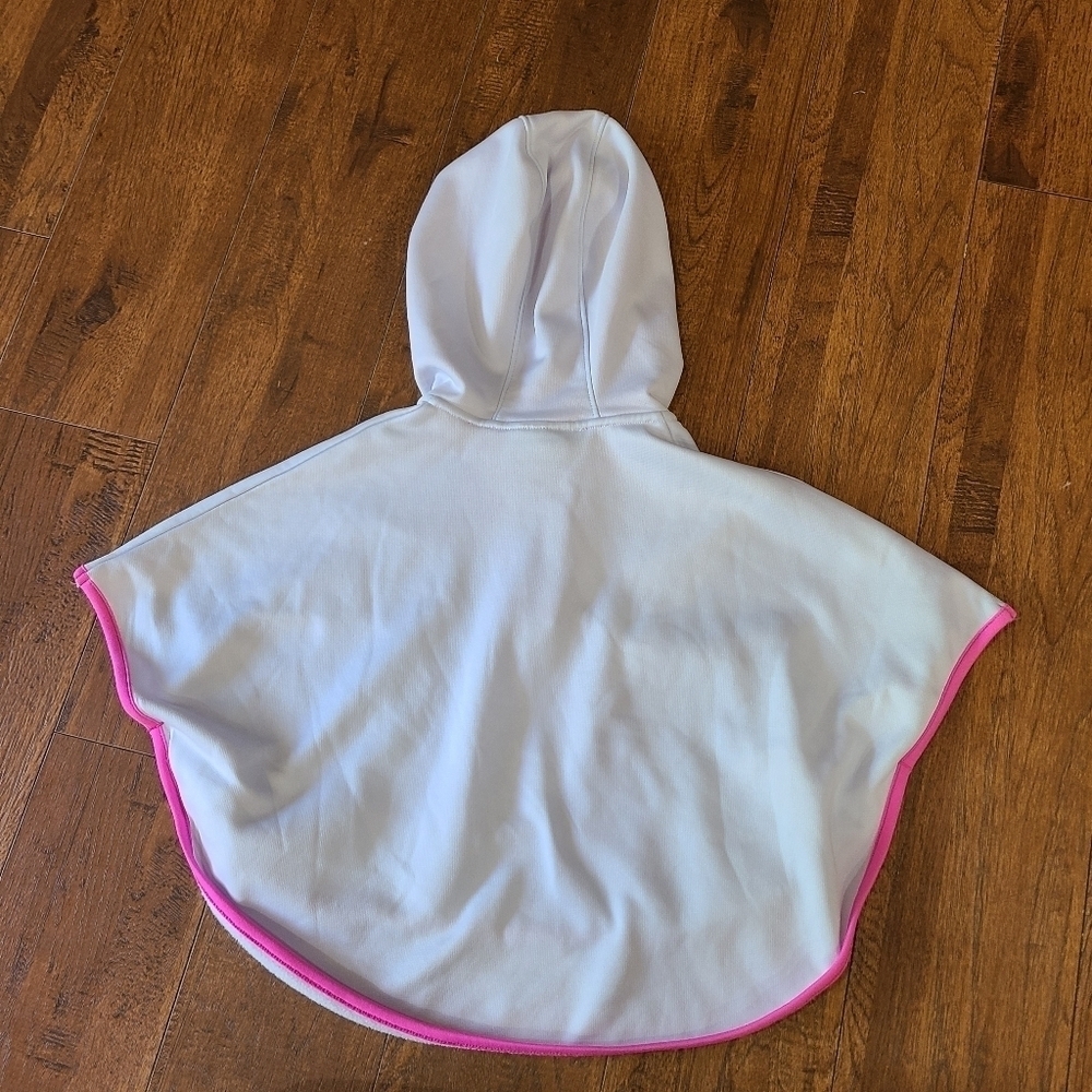 NEW Under Armour Girls Youth hoodie size 4 sweat shirt Poncho Style Cape Blue - Picture 2 of 7